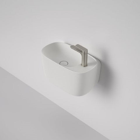 Caroma Contura II Hand Wall Basin 530mm (1 Taphole) Matte White 853710MW