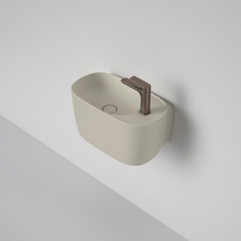 Caroma Contura II Hand Wall Basin 530mm (1 Taphole) Matte Clay 853710CL