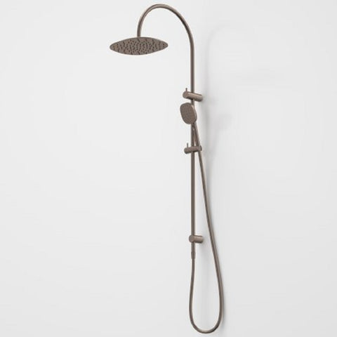 Caroma Contura II Rail Shower with Overhead Brushed Bronze 849080BBZ4A