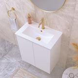 Fienza Delgado Vanity Bench Top Only 615x365mm (1 Taphole) White 60D-T