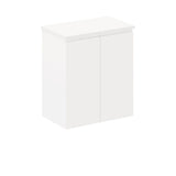 Fienza Siska Wall Hung Cabinet Only 600mm Satin White 60DF-C