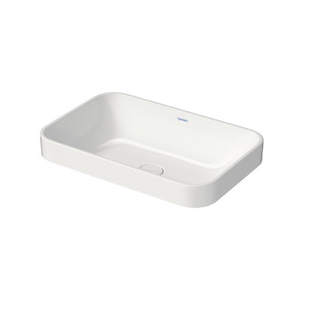 Duravit Happy D.2 Plus Washbowl 600x400mm (No Taphole) No Overflow Waste Inc. Ground Alpine White 2359600000-P