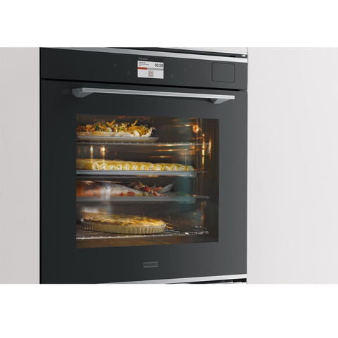 Franke Oven Mythos 60cm 9 Function Pyrolytic Built in Black Glass FMY 98 P BK