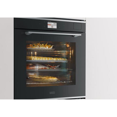 Franke Oven Mythos 60cm 15 Function Pyrolytic Built in Black Glass FMY 99 P BK