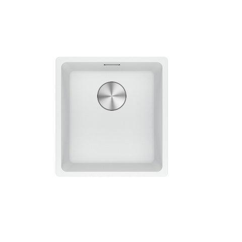 Franke Maris Single Bowl 370mm Polar White Undermount (Inc DT651) MRG110-37PW-FPC