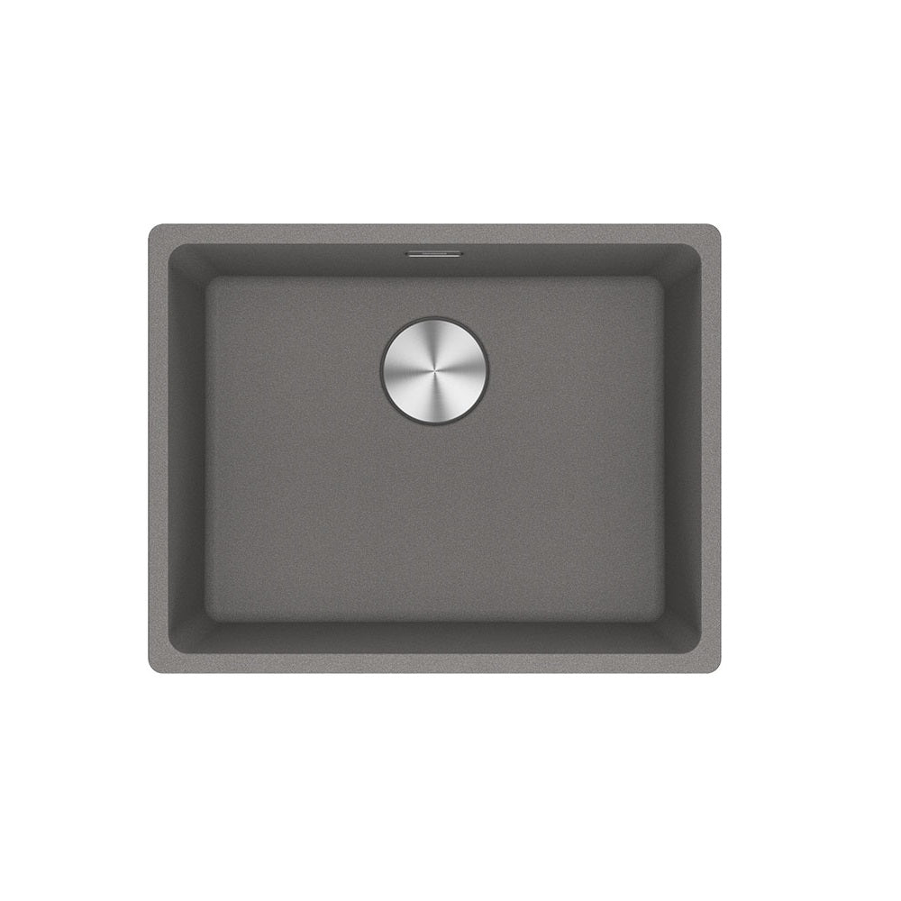 Franke Maris Single Bowl 520mm Stone Grey Undermount (Inc DT651) MRG110-52SG-FPC