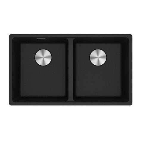 Franke Maris Double Bowl 350/350mm Onyx Undermount (Inc DT651) MRG120-35ON-FPC