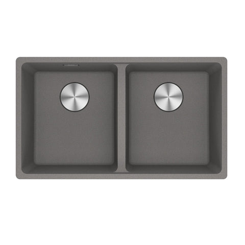 Franke Maris Double Bowl 350/350mm Stone Grey Undermount (Inc DT651) MRG120-35SG-FPC