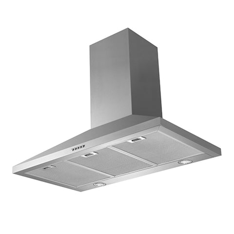 Schweigen Non Silent Wall Mount Rangehood 900mm InBuilt Motor 1080m3/hr Stainless Steel TRI-900