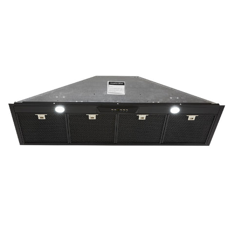 Schweigen Silent Undermount Deep Rangehoood 1200mm (3200m3/hr) Matte Black UM1390-12BSE