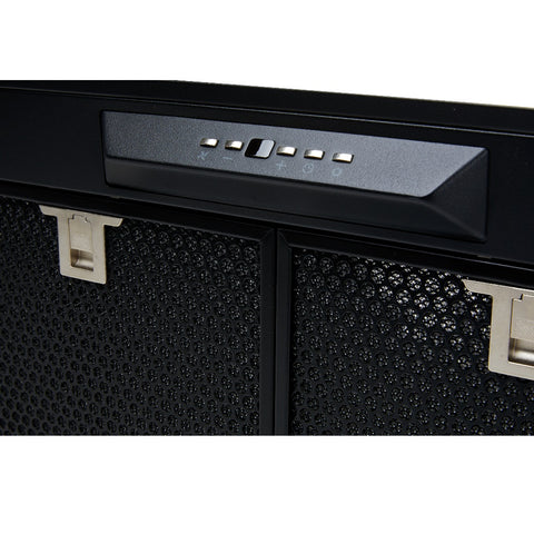 Schweigen Silent Undermount Rangehoood 900mm (1600m3/hr) Matte Black UM1170-12BSP