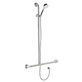 Hansa Ecojet Classic Inverted T Shower Rail Set 32mm Left Hand Chrome 643129LHB