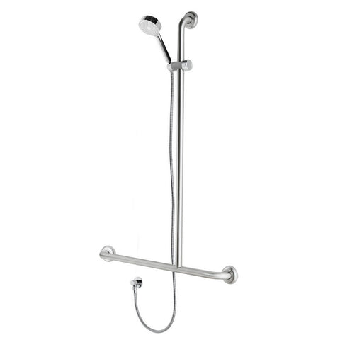 Hansa Ecojet Classic Inverted T Shower Rail Set 32mm Right Hand Chrome 643129RHB