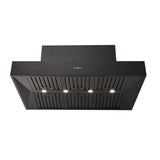 Schweigen Silent BBQ Alfresco Rangehood Canopy 120cm Single Motors (3200m3/hr) Black CL7372BSE