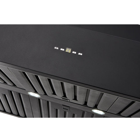 Schweigen Silent BBQ Alfresco Rangehood Canopy 120cm Single Motors (3200m3/hr) Black CL7372BSE