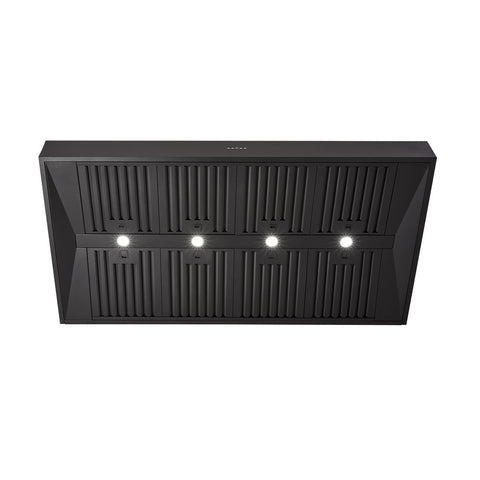 Schweigen Silent BBQ Alfresco Rangehood Canopy 150cm Twin Motors (3000m3/hr) Black CL7375BSP2