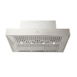 Schweigen Non Silent BBQ Alfresco Rangehood Canopy 120cm Twin Inbuilt Motors (2500m3/hr) Stainless Steel CL7372