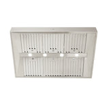 Schweigen Silent BBQ Canopy Twin Motor 5000M3/Hr 120cm Stainless Steel CL7372SE2