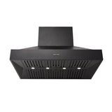 Schweigen Silent BBQ Alfresco Rangehood Canopy 120cm Single Motors (3200m3/hr) Black CL8912BSE