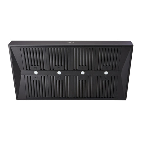 Schweigen Silent BBQ Alfresco Rangehood Canopy 150cm Twin Motors (3000m3/hr) Black CL8915BSP2