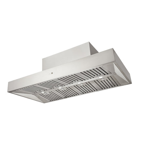 Schweigen Non Silent BBQ Alfresco Rangehood Canopy 150cm Twin Inbuilt Motors (2500m3/hr) Stainless Steel CL7375