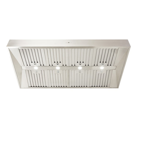 Schweigen Non Silent BBQ Alfresco Rangehood Canopy 150cm Twin Inbuilt Motors (2500m3/hr) Stainless Steel CL8915