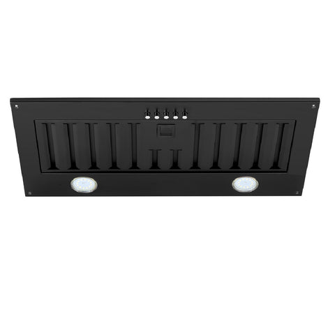 Schweigen Non Silent Undermount Rangehood with Baffle Filters 600mm Inbuilt Motor 1080m3/hr Matte Black SWU-6B