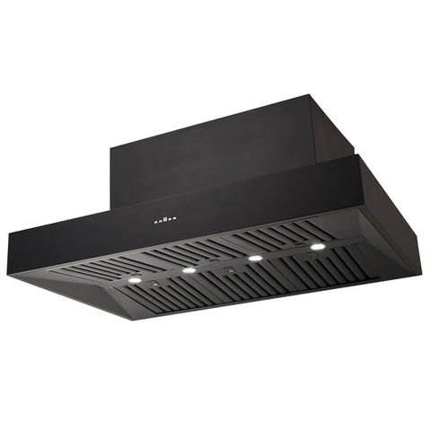 Schweigen Silent BBQ Canopy Twin Motor 5000M3/Hr 120cm Black CL7372BSE2