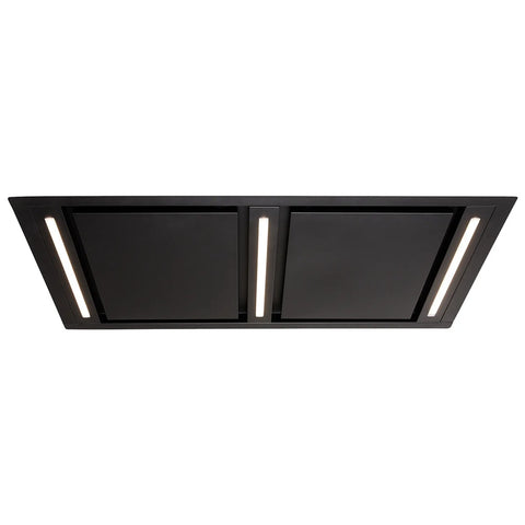 Schweigen Silent Ceiling Cassette Rangehood 3200M3/Hr 120cm Black SCC1200B-SE