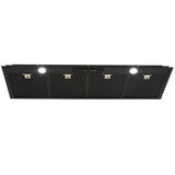 Schweigen Silent Inline Motor Undermount Rangehood 1600M3/Hr 120cm Black UM1390-12BSINL