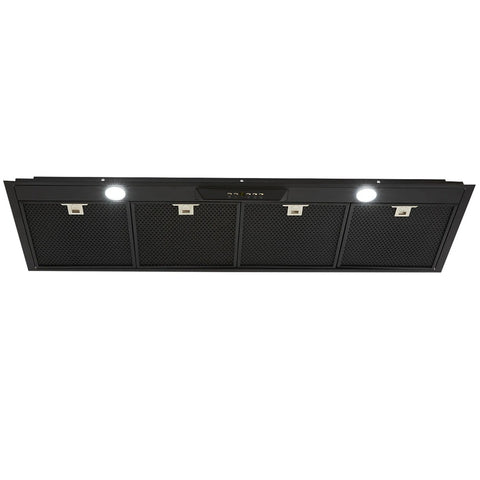 Schweigen Silent Inline Motor Undermount Rangehood 1600M3/Hr 120cm Black UM1390-12BSINL