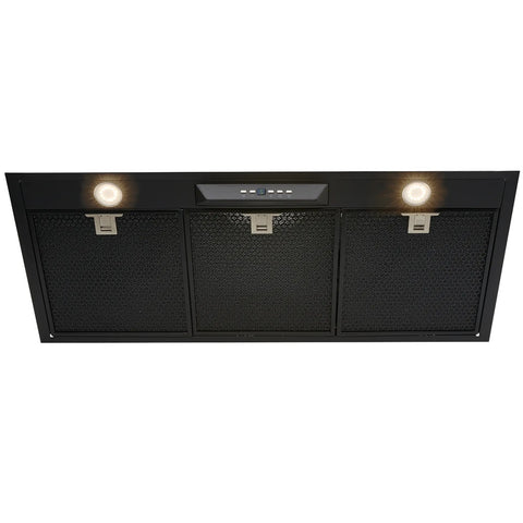 Schweigen Silent Inline Motor Undermount Rangehood 3200M3/Hr 90cm Black UM1390-9BSINL