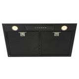 Schweigen Silent Inline Motor Undermount Rangehood 1600M3/Hr 60cm Black UM1390-6BINL