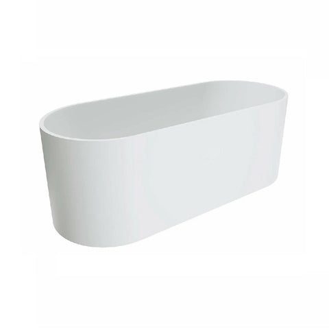 Fienza Encanto Solid Surface Bath 1700mm Matte White SS07