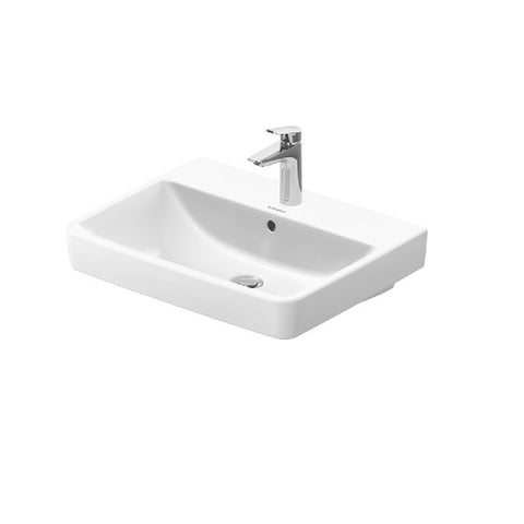 Duravit No.1 Wall Basin (1 Taphole) 600mm x 460mm with Overflow 23756000002-P