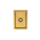 Fienza Hana Top/Undermount Sink 382x272x150mm w/ Sink Protector Rugged Brass 68409RB