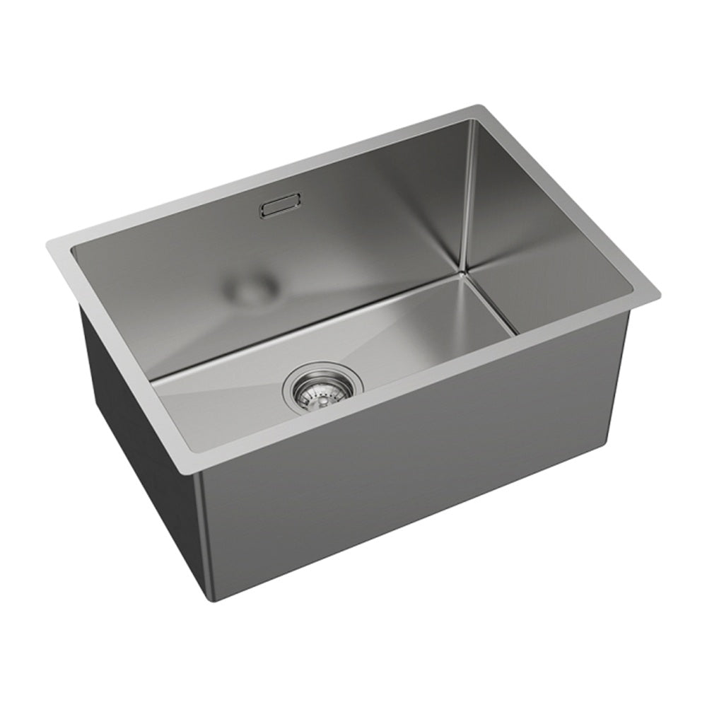 Fienza Hana Top/Undermount Laundry Sink 650x450x300mm w/ Overflow Stainless Steel 68505