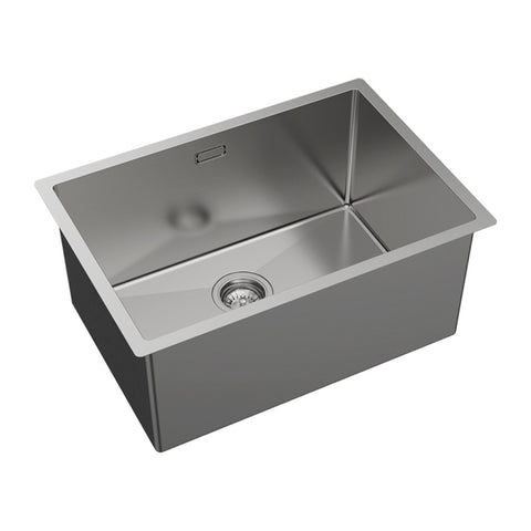 Fienza Hana Top/Undermount Laundry Sink 650x450x300mm w/ Overflow Stainless Steel 68505