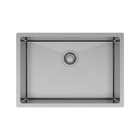Fienza Hana Top/Undermount Laundry Sink 650x450x300mm w/ Overflow Stainless Steel 68505