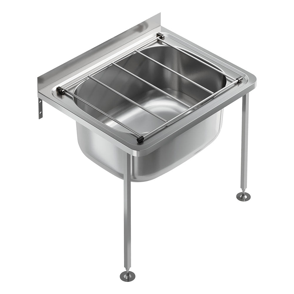 Fienza Cleaners Sink Floor Legs(Pair) Only Polished Stainless Steel 68800-FB