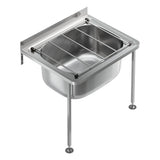 Fienza Cleaners Sink Floor Legs(Pair) Only Polished Stainless Steel 68800-FB