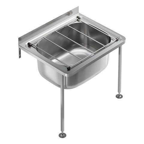 Fienza Cleaners Sink Floor Legs(Pair) Only Polished Stainless Steel 68800-FB