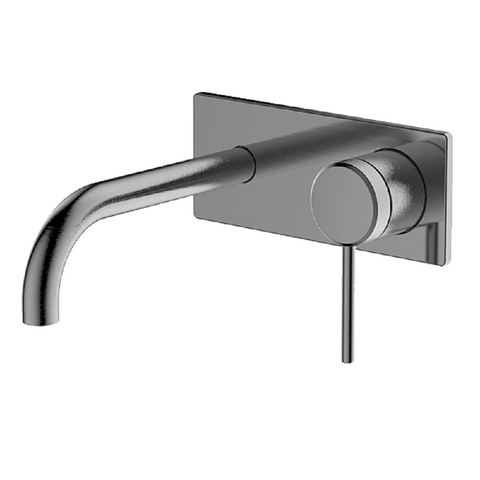 Abey Poco Wall Bath/Basin Set 165mm Gunmetal 6B-WS165-GM