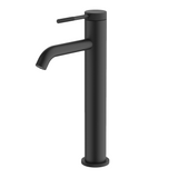 Abey Poco Knurled High Basin Mixer Black 6B3-KB