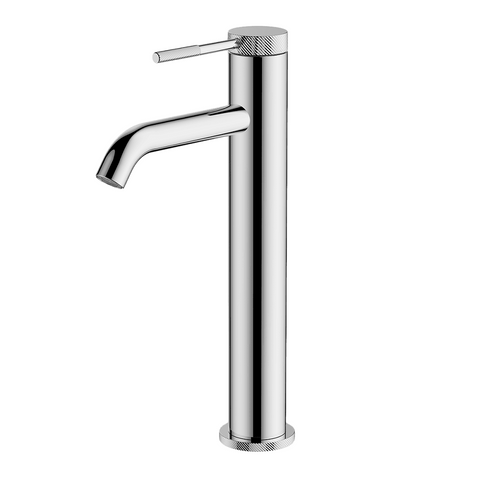 Abey Poco Knurled High Basin Mixer Chrome 6B3-K