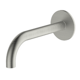 Abey Poco Curved Bath/Basin Spout 165mm Brushed Nickel 6S-C165-BN