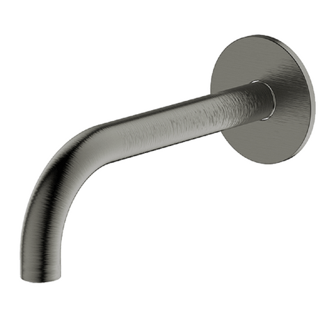 Abey Poco Curved Bath/Basin Spout 165mm Gunmetal 6S-C165-GM