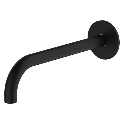 Abey Poco Curved Bath/Basin Spout 220mm Black 6S-C220-B