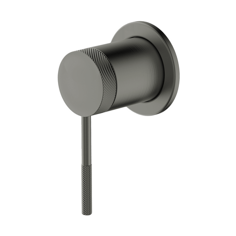 Abey Poco Knurled Shower Mixer (Trim Only) Gunmetal 6SH-EXT-KGM