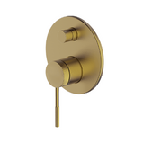 Abey Poco Knurled Shower Divertor Mixer (Trim Kit Only) Brushed Brass 6SHD-EXT-KBB